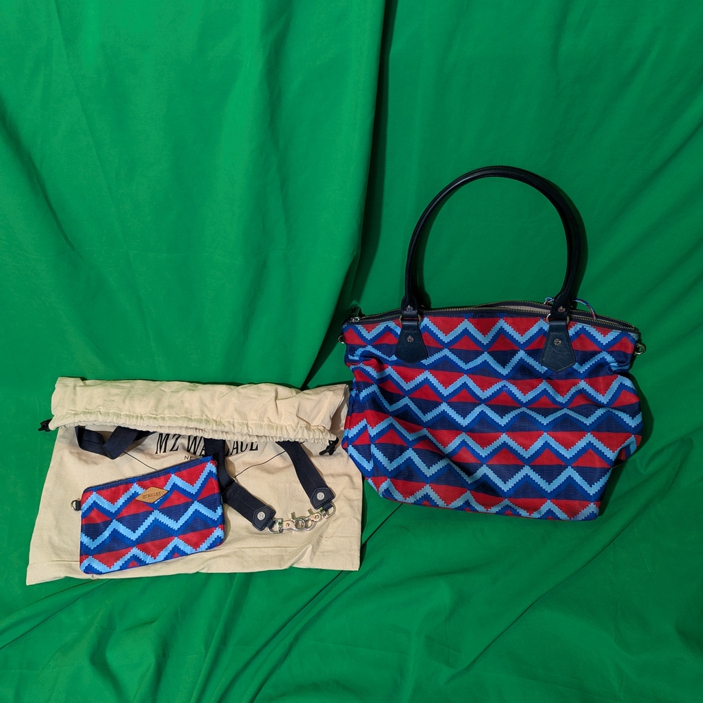 MZ Wallace Chelsea Zigzag Pattern Bag